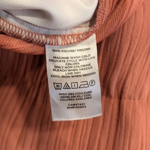 LOFT Outlet Dusty Rose High Rise Straight Textured Pants Size Large - Picture 2 of 6